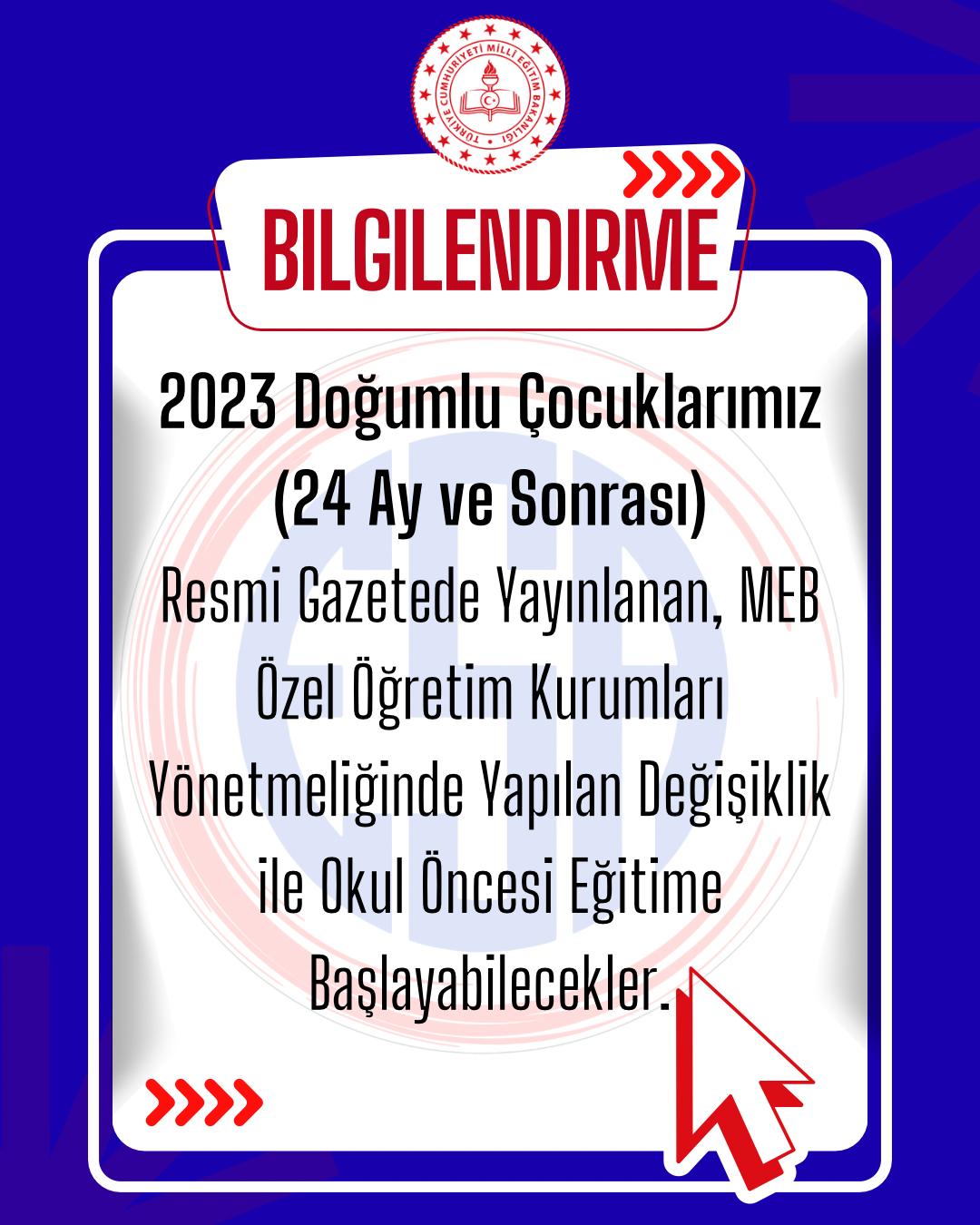 MEB Düzenlemesiyle 2 Yaş Grubu Kayıtlarımız Başladı!