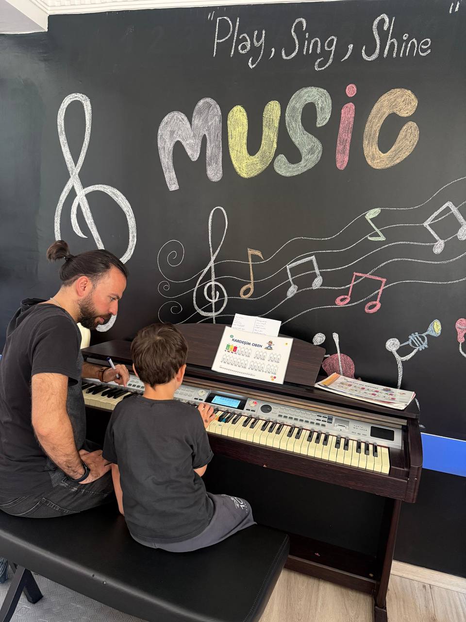 Piyano derslerimiz başladı